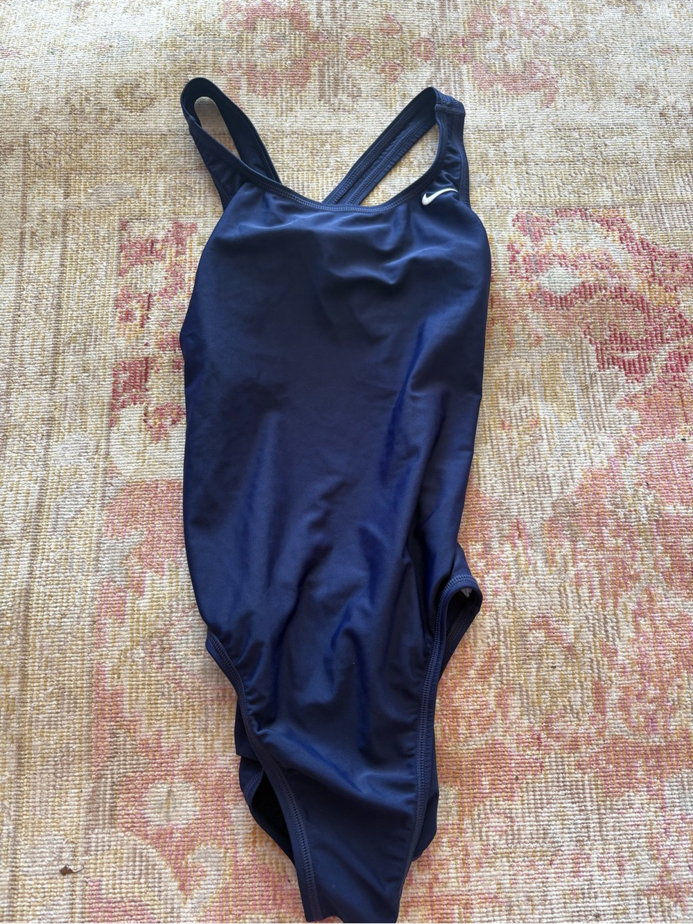 Nike Dark Blue Athletic One-Piece Swimsuit